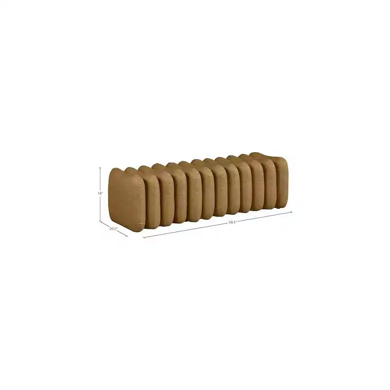 Meridian Furniture, Panca Atticus in pelle vegana