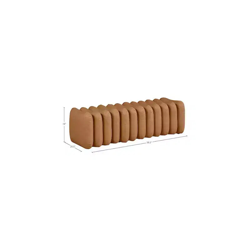 Meridian Furniture, Panca Atticus in pelle vegana