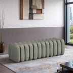 Meridian Furniture, Panca Atticus in pelle vegana