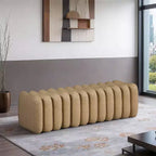 Meridian Furniture, Panca Atticus in pelle vegana