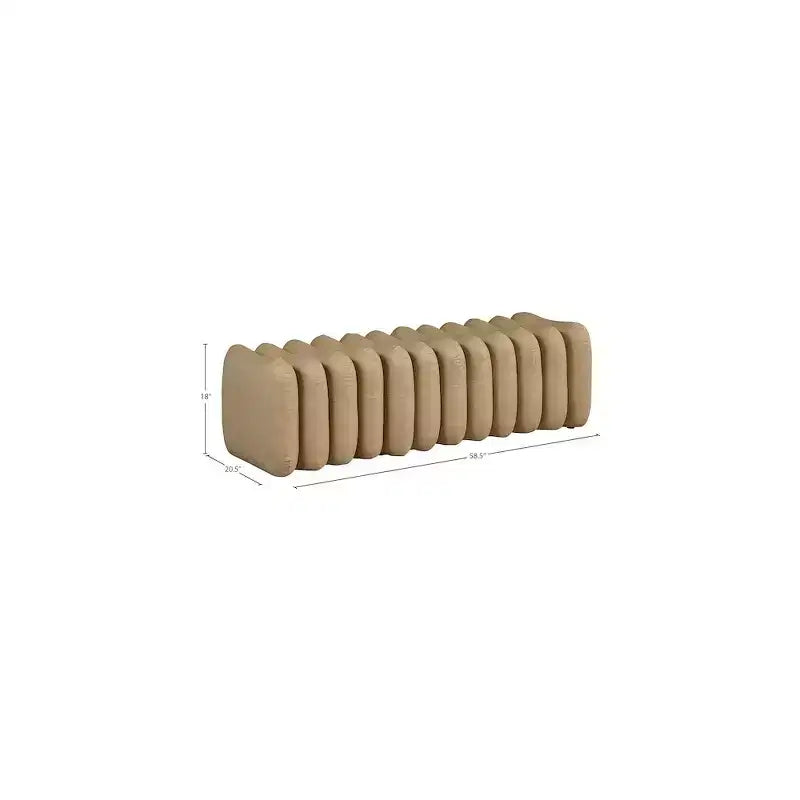 Meridian Furniture, Panca Atticus in pelle vegana