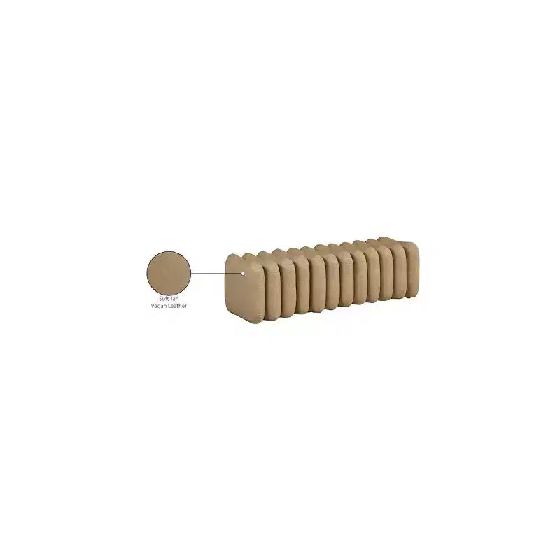 Meridian Furniture, Panca Atticus in pelle vegana