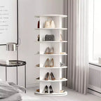 Scarpiera rotante a 6 livelli - Scaffale per scarpe, Mobiletto per scarpe, Espositore per scarpe, Design salvaspazio, Costruzione durevole