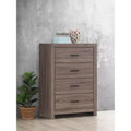 Okak Rectangle 4-Drawer Dresser, Classic Chest with Spacious Drawers, Pull Handles & Wide Top Surface, Bedroom Storage Cabinet