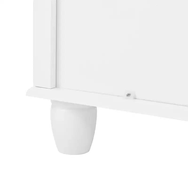 Cassettiera alta in legno Okak, armadio contenitore moderno a 4/5/6 cassetti per camera da letto, cameretta dei bambini, soggiorno e ingresso