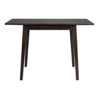Tavolo da pranzo allungabile rettangolare Okak con gambe in legno di caucciù Tavolo da cucina per 4 persone Tavolo pieghevole per cucina, sala da pranzo