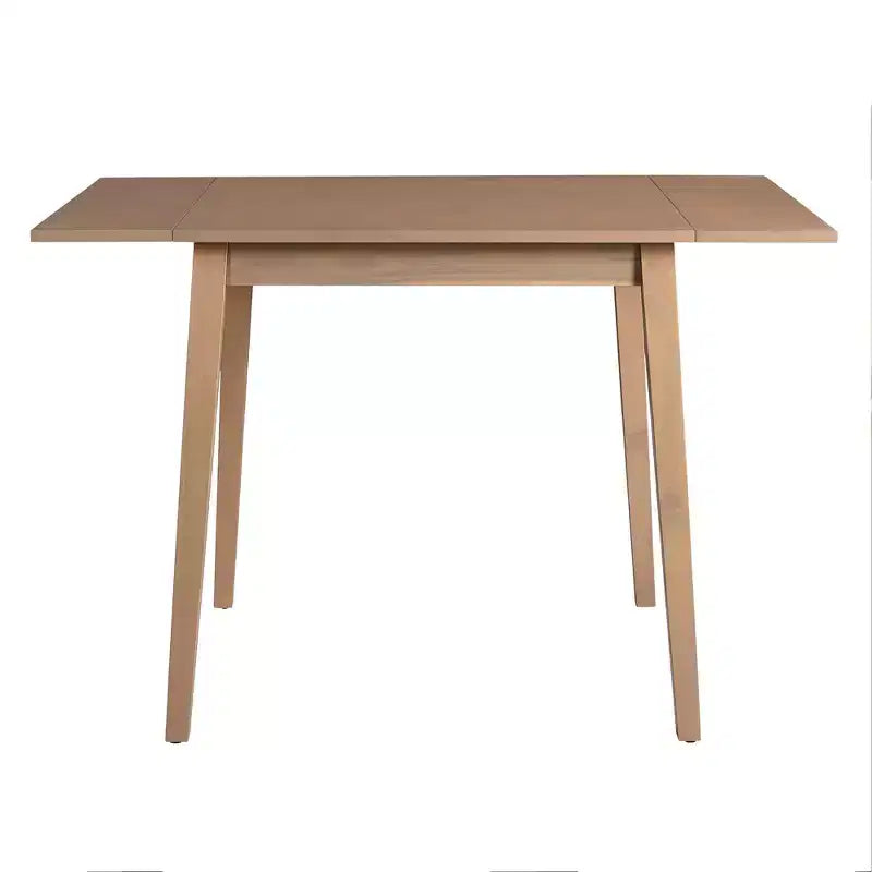 Tavolo da pranzo allungabile rettangolare Okak con gambe in legno di caucciù Tavolo da cucina per 4 persone Tavolo pieghevole per cucina, sala da pranzo