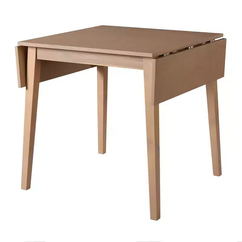 Tavolo da pranzo allungabile rettangolare Okak con gambe in legno di caucciù Tavolo da cucina per 4 persone Tavolo pieghevole per cucina, sala da pranzo