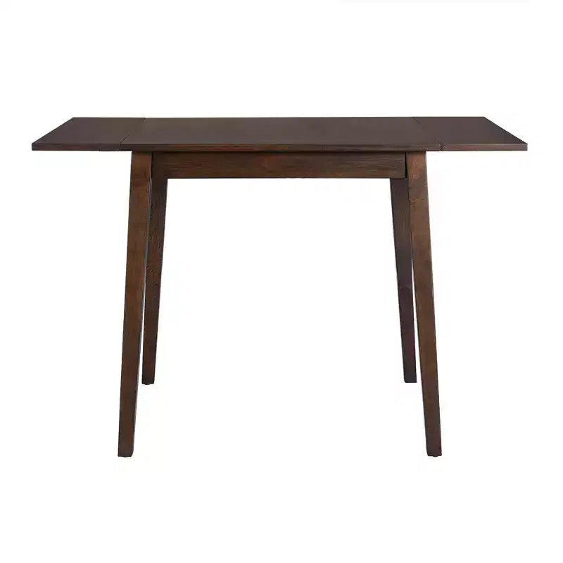 Tavolo da pranzo allungabile rettangolare Okak con gambe in legno di caucciù Tavolo da cucina per 4 persone Tavolo pieghevole per cucina, sala da pranzo