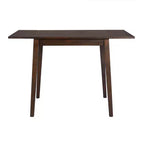 Tavolo da pranzo allungabile rettangolare Okak con gambe in legno di caucciù Tavolo da cucina per 4 persone Tavolo pieghevole per cucina, sala da pranzo