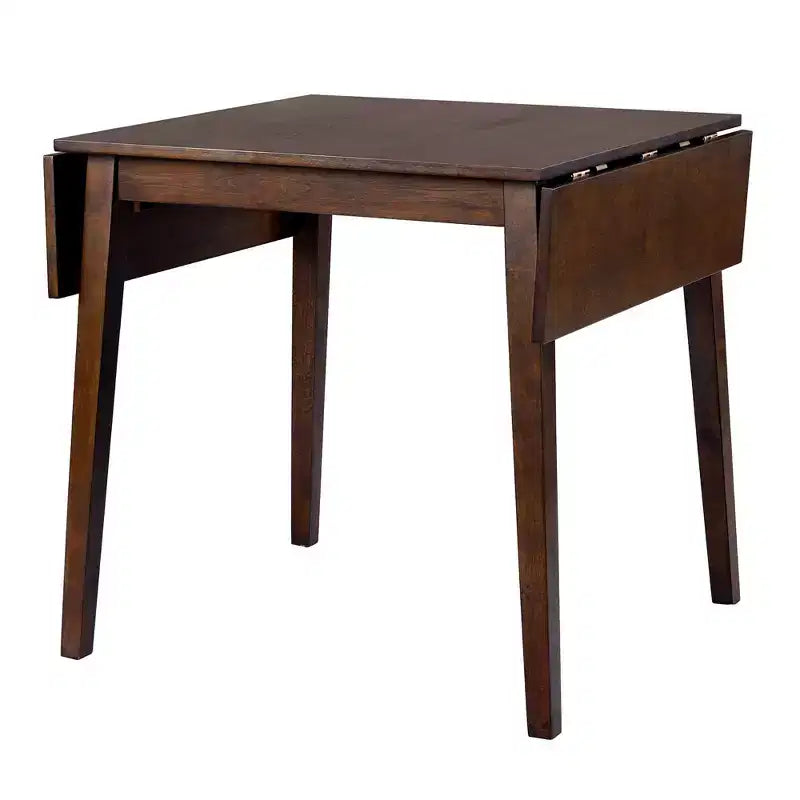 Tavolo da pranzo allungabile rettangolare Okak con gambe in legno di caucciù Tavolo da cucina per 4 persone Tavolo pieghevole per cucina, sala da pranzo