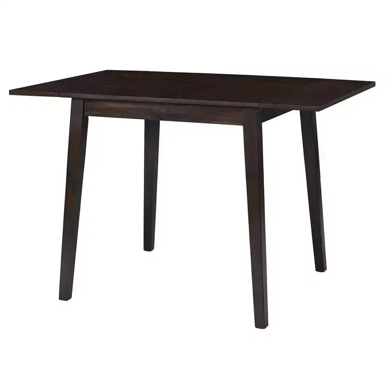 Tavolo da pranzo allungabile rettangolare Okak con gambe in legno di caucciù Tavolo da cucina per 4 persone Tavolo pieghevole per cucina, sala da pranzo