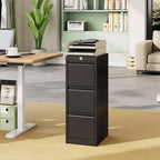 Armadietto metallico portadocumenti con serratura - Organizzatore verticale a 3 cassetti per cartelle formato Letter/Legale/A4, per ufficio