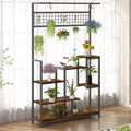 Plant Stand, 7-Tier Indoor Metal Shelf with Grow Lights - Multi-Level Display Rack for Plants, Decor, Living Room
