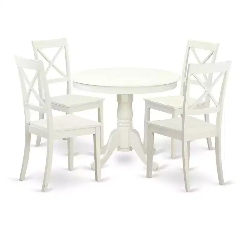 Set da pranzo per cucina - Tavolo da cucina e 4 sedie per sala da pranzo