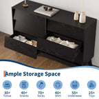 Cassettiera Inclinata in MDF a 6 Cassetti - Cassettiera Moderna, Mobile Contenitore per Casa, Mobile Contenitore per Ufficio, Comò per Camera da Letto, Design Salvaspazio