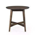 GDFStudio Murdock Tavolino Rotondo di Metà Secolo in Legno