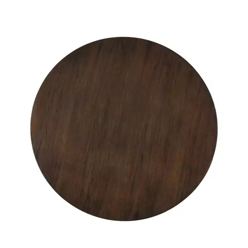 GDFStudio Murdock Tavolino Rotondo di Metà Secolo in Legno