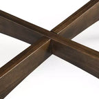 GDFStudio Murdock Tavolino Rotondo di Metà Secolo in Legno