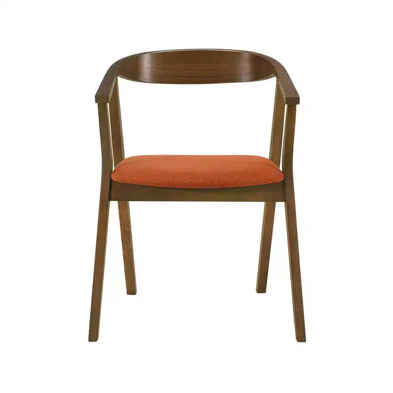 Armen Living, Sedia da Pranzo in Legno Santana - Set da 2