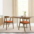 Armen Living, Sedia da Pranzo in Legno Santana - Set da 2