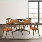 Armen Living, Sedia da Pranzo in Legno Santana - Set da 2