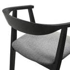 Armen Living, Sedia da Pranzo in Legno Santana - Set da 2