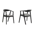 Armen Living, Sedia da Pranzo in Legno Santana - Set da 2