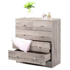 Cassettiera Karl Home a 5 cassetti, grigia, in truciolato, larghezza 25.98in.