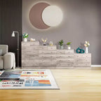 Cassettiera Karl Home a 5 cassetti, grigia, in truciolato, larghezza 25.98in.