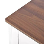 MAYEERTY Mobile Contenitore Moderno con 4 Cassetti Alto in Legno per Soggiorno Ingresso Bianco Avorio