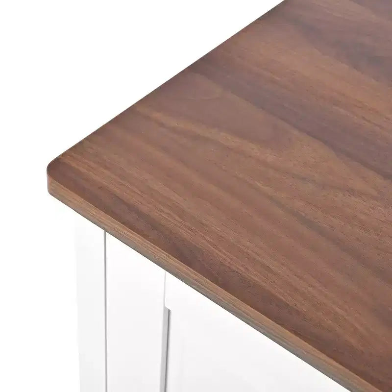 MAYEERTY Mobile Contenitore Moderno con 4 Cassetti Alto in Legno per Soggiorno Ingresso Bianco Avorio