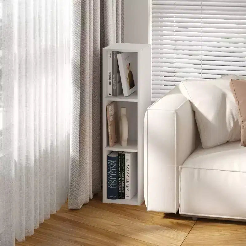 HOMLUX Libreria a 3 Ripiani Scaffale Aperto con Mensola Regolabile