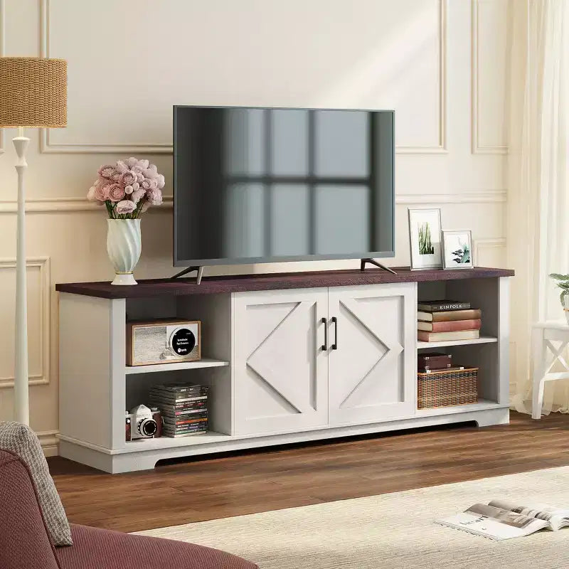 Mobile TV EROMMY 70 in legno con ripiani regolabili
