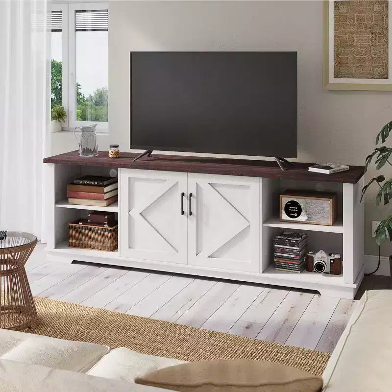 Mobile TV EROMMY 70 in legno con ripiani regolabili