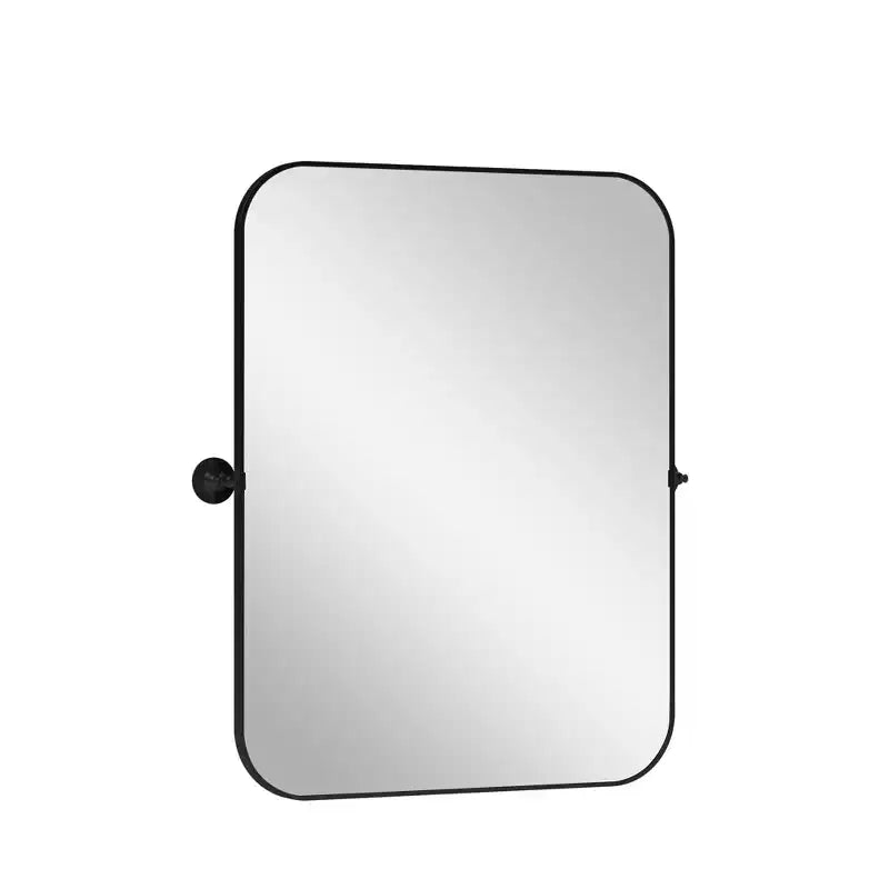 Specchio da bagno Pexfix con cornice in metallo e perno, regolabile a parete per un arredamento moderno