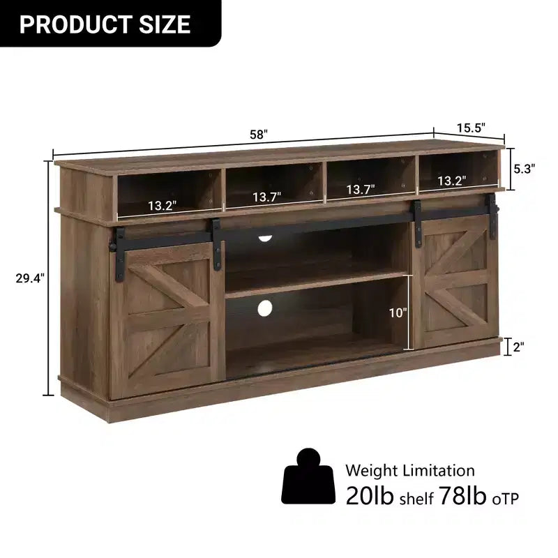 Mobile TV da 58" in Stile Modern Farmhouse