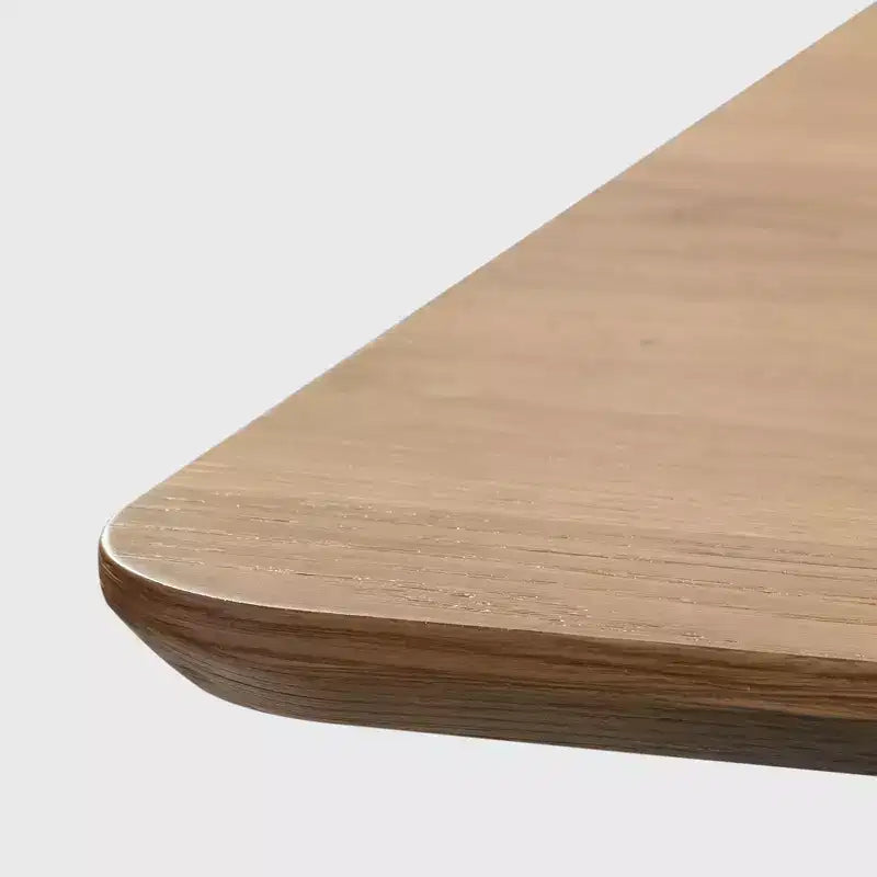 PexFix 67 x 33.5 Tavolo da pranzo in legno massiccio stile rustico per 4-6 persone, tavolo da cucina moderno con gambe ondulate solide per soggiorno, cucina, ufficio domestico, colore naturale