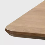PexFix 67 x 33.5 Tavolo da pranzo in legno massiccio stile rustico per 4-6 persone, tavolo da cucina moderno con gambe ondulate solide per soggiorno, cucina, ufficio domestico, colore naturale