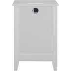 Acekool Comodino con Stazione di Ricarica, Comodino Bianco a 3 Cassetti con Porte USB e Prese di Corrente, Grande Contenitore per Camera da Letto e Soggiorno