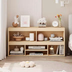 COZONY 47 Organizer per giocattoli con cassetto, libreria per bambini in legno e libreria a 5 cubi, contenitore per giocattoli per sala giochi, asilo nido, camera dei bambini, aula