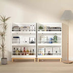 Libreria da parete per bambini con 3 ripiani espositivi frontali, scaffale portafacile moderno bianco
