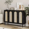 Modern Buffet Cabinet with Storage, Kitchen Sideboard Cabinet with 4 Doors, Coffee Bar Cabinet with Adjustable Shelf for Dining Room, Living Room