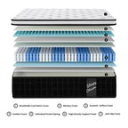 Okak Modern Materasso Ibrido Singolo a Maglia da 12 Pollici con Memory Foam per un Sonno Confortevole, Materasso a Sensazione Media