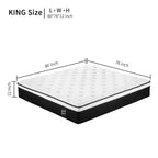 Okak Modern Materasso Ibrido Singolo a Maglia da 12 Pollici con Memory Foam per un Sonno Confortevole, Materasso a Sensazione Media