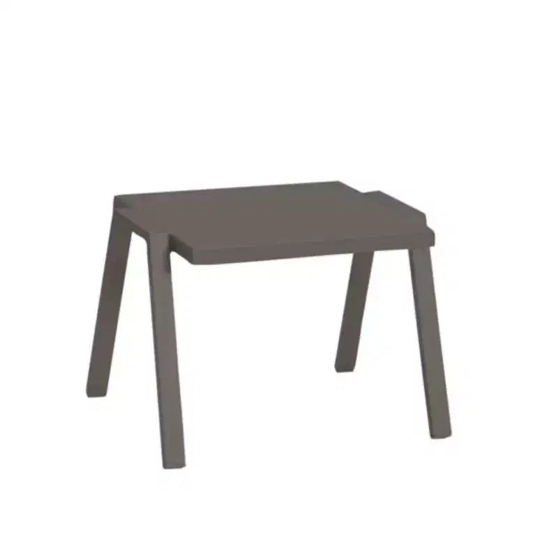 HomeStock 45 in.H Beige Color Round Aluminum Table Top End Table 1 -piece