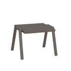 HomeStock 45 in.H Beige Color Round Aluminum Table Top End Table 1 -piece