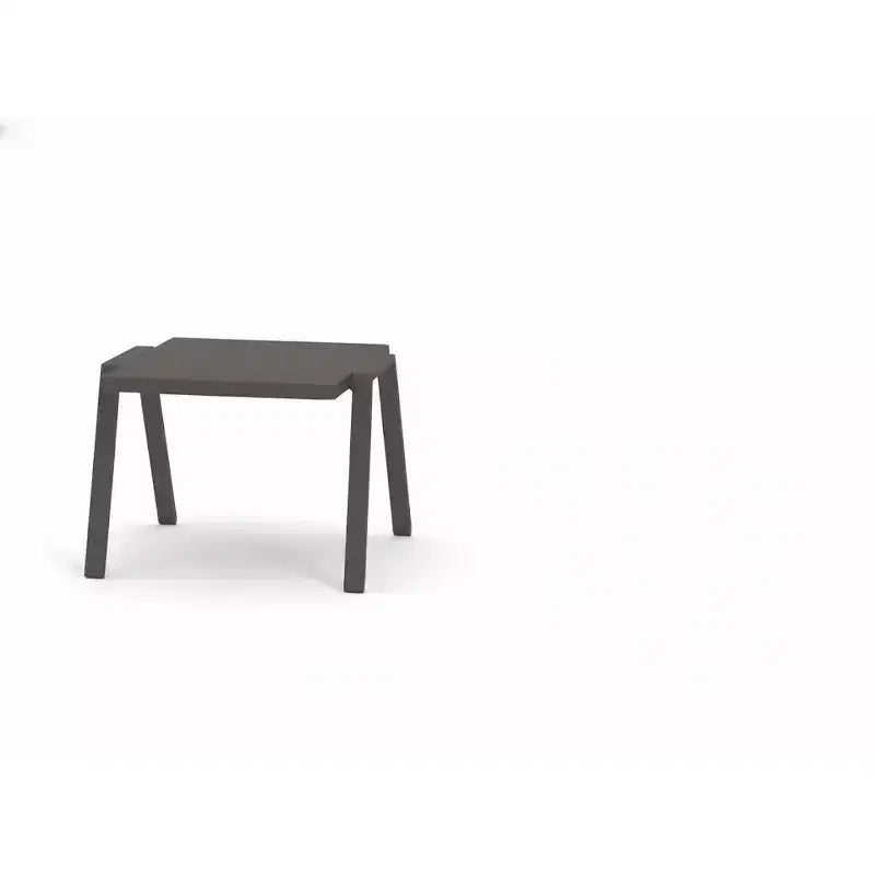 Tavolino HomeStock rotondo con piano in alluminio, altezza 45 pollici, colore beige - 1 pezzo