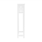 Alaterre Furniture Derby Ripiano salvaspazio da bagno da mettere sopra il WC, 94 cm di altezza, salvaspazio moderno da appoggio per articoli da toeletta e asciugamani, bianco