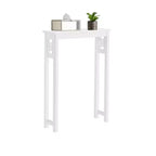 Alaterre Furniture Derby Ripiano salvaspazio da bagno da mettere sopra il WC, 94 cm di altezza, salvaspazio moderno da appoggio per articoli da toeletta e asciugamani, bianco